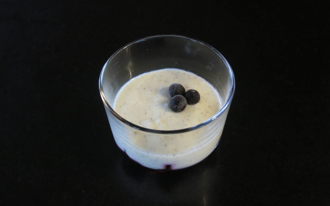 Pannacotta med blåbär