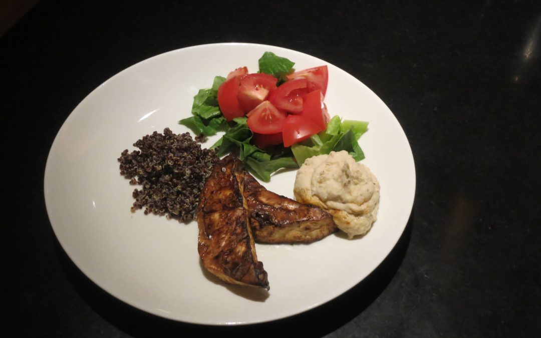 Ugnsrostad selleri med bönröra och quinoa