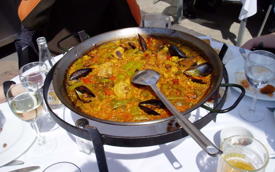 Paella med skaldjur